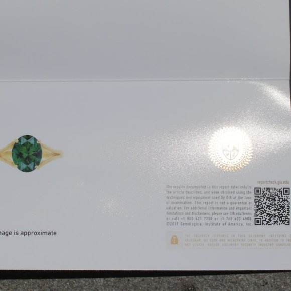 GIA Chrome Tourmaline 2.80ct Solid 22K Gold Ring - Picture 8 of 10